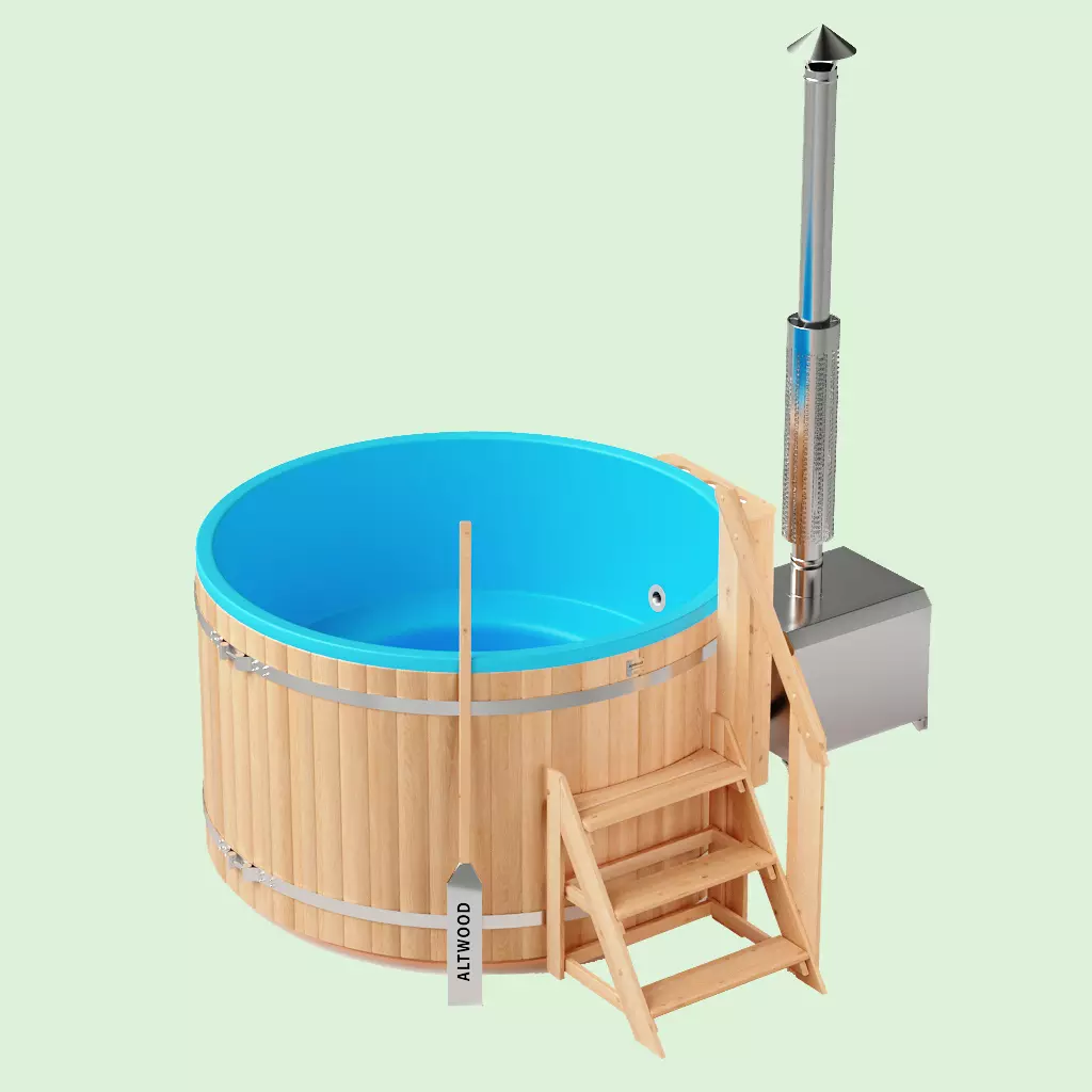 Японская баня Фурако с внешней печью