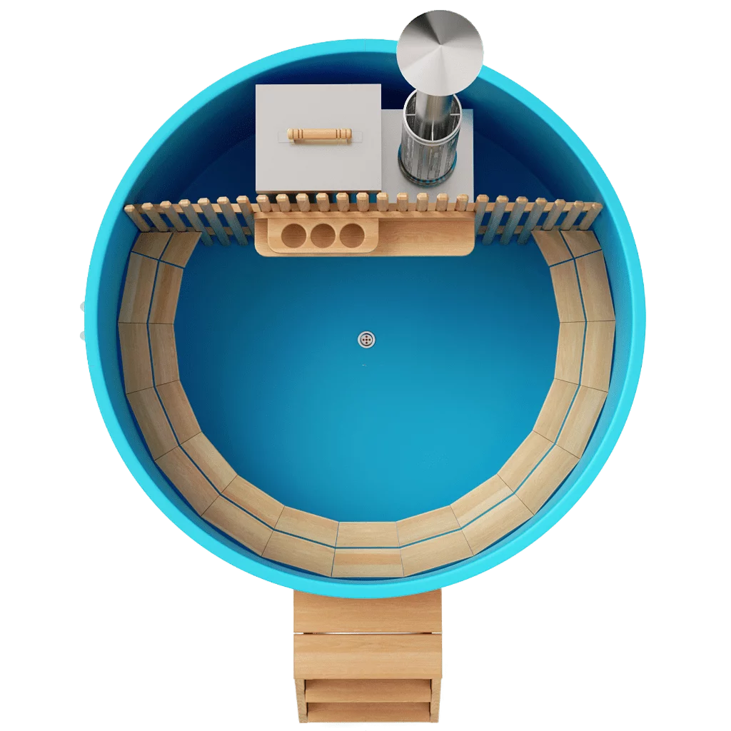 Японская баня Фурако со встроенной печью